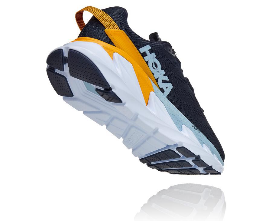 Running Shoes Mens - Hoka One One Elevon 2 - Navy/White - JQBWYEG-04